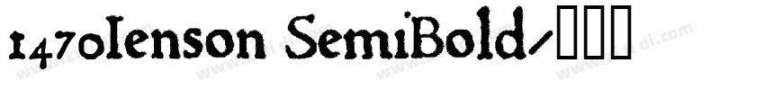 1470Jenson SemiBold字体转换